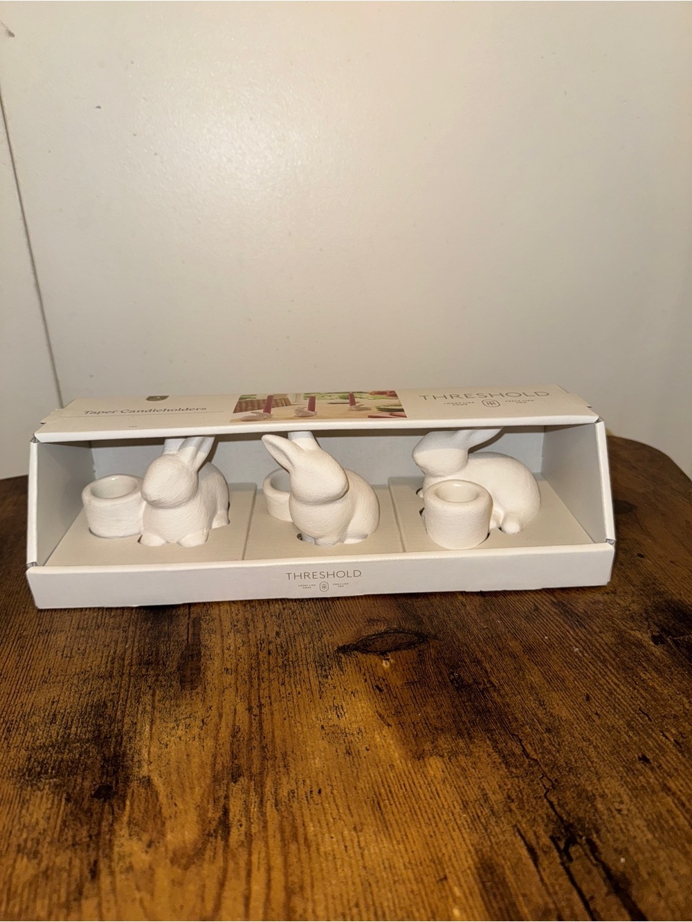 Target Threshold Taper bunny candle holder